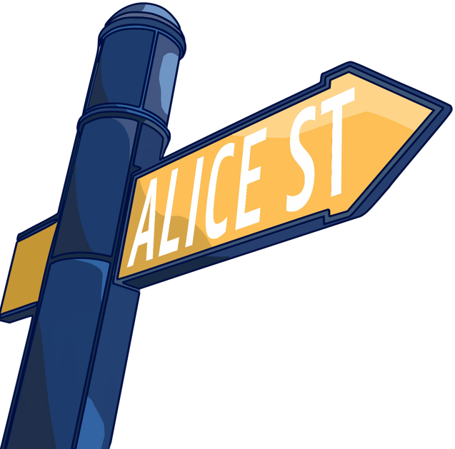 Alice Street Sign Graphic